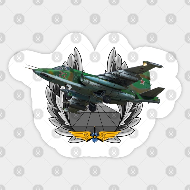 Su-25 Sticker by sibosssr